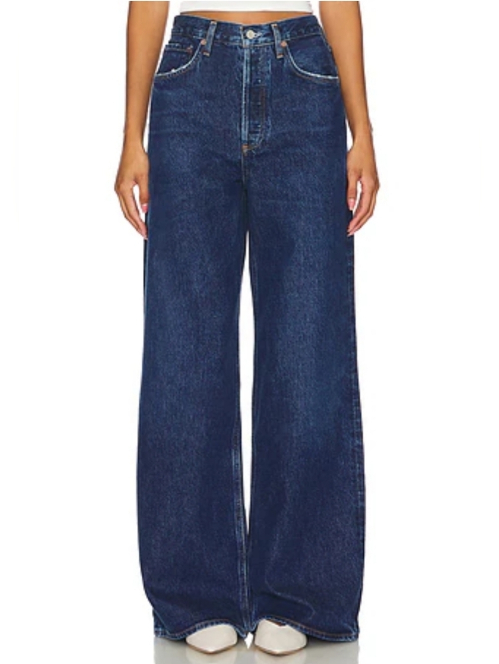 AGOLDE Dame Wide Leg High-Rise Women’s Jeans - Enamour - Size 28